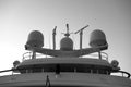 Radar communication and Navigation system tower on a luxurious Royalty Free Stock Photo