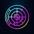 Radar, communication nolan icon. Simple thin line, outline vector of communication icons for ui and ux, website or mobile