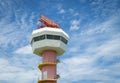 Radar communication tower and nice sky Royalty Free Stock Photo