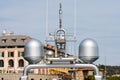 Radar and Communication Tower on a Yacht Royalty Free Stock Photo