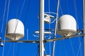 Radar and Communication Tower on a Yacht Royalty Free Stock Photo