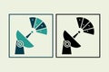 Radar icon. icon related to UI elements. suitable for web site, app, user interfaces,element, printable etc. solid icon style. Royalty Free Stock Photo