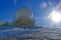 Radar installations on the peak La Dole, Jura