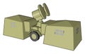 Radar Military vector or color illustration