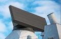 Radar on naval ship. Royalty Free Stock Photo