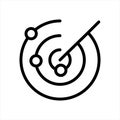 Radar Scan icon symbol Illustration Design