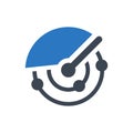 Radar scanning icon