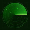 Radar screen Royalty Free Stock Photo