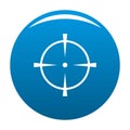 Radar screen icon blue vector Royalty Free Stock Photo
