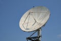 Radar station. Radar on a blue background