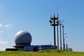 Radar station with Radome landmark Royalty Free Stock Photo