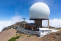 Radar station at top of Pico do Arieiro, Madeira Island Royalty Free Stock Photo