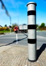 Radar system for measuring speed at an intersection in Germany