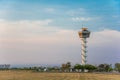 Radar tower airport communication Royalty Free Stock Photo