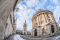 Radcliff camera in Oxford in snowy morning, UK