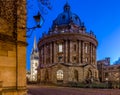 Radcliff camera in Oxford in starry night, United Kingdom Royalty Free Stock Photo