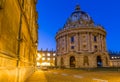 Radcliff camera in Oxford in starry night, United Kingdom Royalty Free Stock Photo