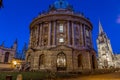 Radcliff camera in Oxford in starry night, United Kingdom Royalty Free Stock Photo