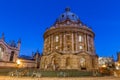 Radcliff camera in Oxford in starry night, United Kingdom Royalty Free Stock Photo