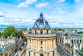 Radcliffe Camera and All Souls College at the university of Oxford. Oxford, UK Royalty Free Stock Photo