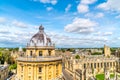 Radcliffe Camera and All Souls College at the university of Oxford. Oxford, UK Royalty Free Stock Photo