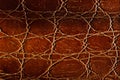 Raddle brown leather texture