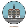 Radeberg. Cities and towns in Germany Royalty Free Stock Photo