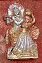 Radha Krishna clay idol Royalty Free Stock Photo