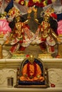 Radha Krishna deity idol. Iskcon temple, Pune Royalty Free Stock Photo