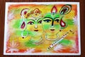 Radha krishna holi abstract painting Royalty Free Stock Photo