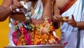 Radha Krishna Idol During Janmashtami Celebration