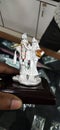 Radha Krishna Idol In Silver