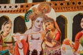 Radha Krishna Painting at Pushkar temple Parshuram Dwara in Rajasthan India Royalty Free Stock Photo