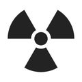 Radiaction symbol. Caution radioactive danger sign