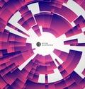 Radial abstract graphics, vector illustration.