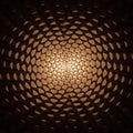 Radial abstract oval light pattern