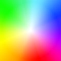 Radial background with rainbow color blend. Tone picker assistant