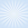 Radial beam sunburst blue background