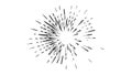 Radial Burst Lines Abstract Vector Graphic Design Element, vector design Generative AI Royalty Free Stock Photo