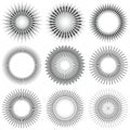 Radial Circle Elements Royalty Free Stock Photo