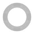 Radial Circle Pattern for Decorative Round Frame Royalty Free Stock Photo