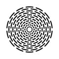 Radial Circular Pattern. Geometric Circle Design Element