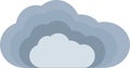 Radial divergence cloud. Server computing. Vector.