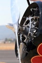 Radial engine detail Royalty Free Stock Photo