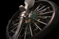 Radial engine with propellers Royalty Free Stock Photo