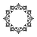 Radial Geometric Circle Pattern for Decorative Round Frame
