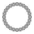 Radial Geometric Circle Pattern for Decorative Round Frame