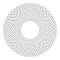Radial Geometric Circular Pattern. Circle Design Element