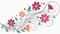 Radial geometric pattern ornament decorative vector design element vector design Generative AI Royalty Free Stock Photo