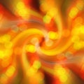 Radial gold blur of bokeh spot light design